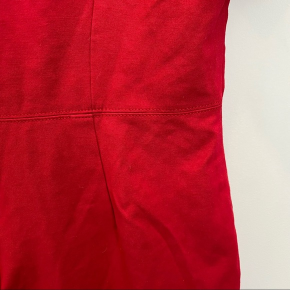 Talbots Woman Petites size 16WP Red Dress short sleeves zippered back - Picture 5 of 6